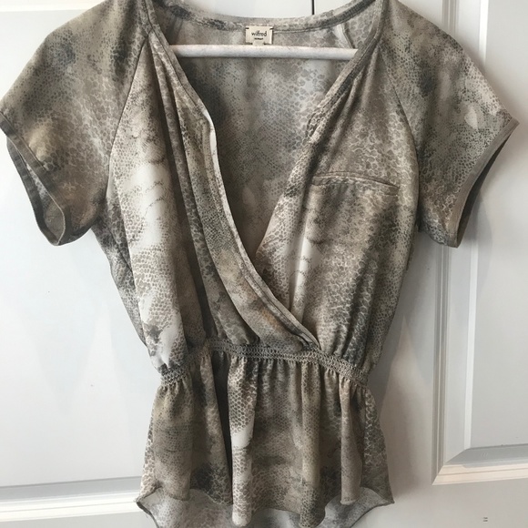 Wilfred Tops - Snakeskin Wilfred Blouse